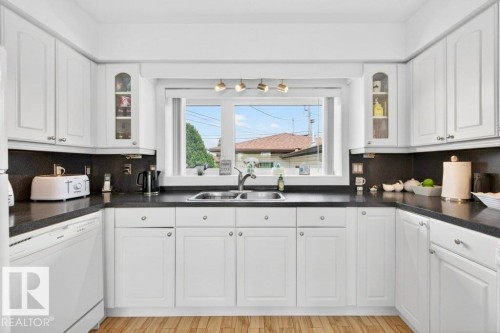 13523 65 Street, Edmonton, AB - Indoor Photo Showing Kitchen With Double Sink