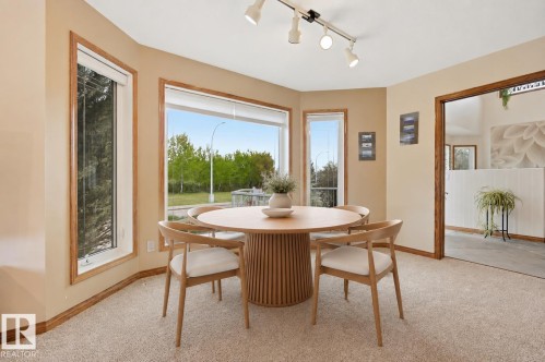 Virtually Staged - 777 Butterworth Drive Nw, Edmonton, AB - Indoor Photo Showing Dining Room
