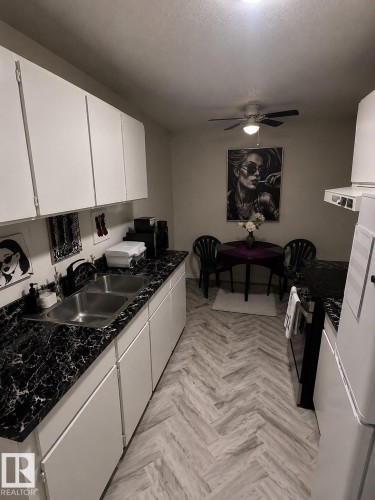 #105 10725 111St Nw, Edmonton, AB - Indoor Photo Showing Kitchen With Double Sink