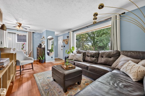 7530 80 Avenue Nw, Edmonton, AB - Indoor Photo Showing Living Room