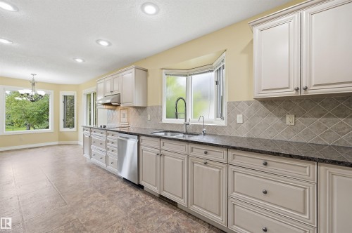 337 Twin Brooks Drive Nw, Edmonton, AB - Indoor Photo Showing Kitchen With Double Sink With Upgraded Kitchen