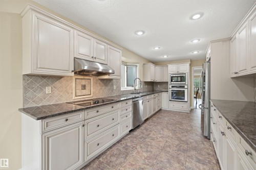 337 Twin Brooks Drive Nw, Edmonton, AB - Indoor Photo Showing Kitchen With Upgraded Kitchen