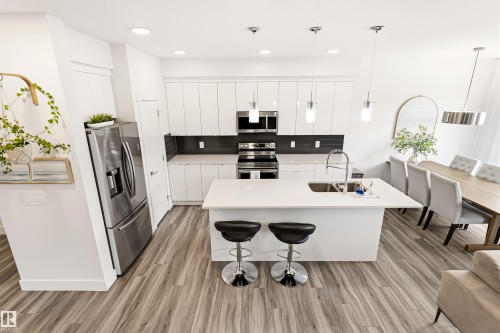1323 Erker Crescent Nw, Edmonton, AB - Indoor Photo Showing Kitchen With Double Sink With Upgraded Kitchen