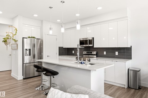 1323 Erker Crescent Nw, Edmonton, AB - Indoor Photo Showing Kitchen With Stainless Steel Kitchen With Upgraded Kitchen