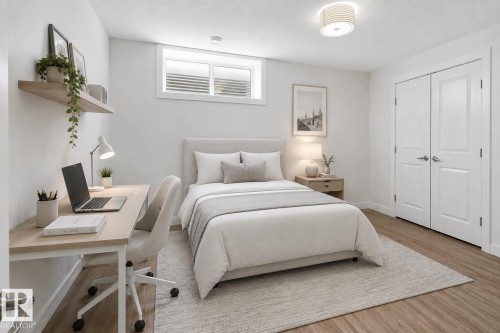 (virtually staged) - 11146 78 Avenue Nw, Edmonton, AB - Indoor Photo Showing Bedroom