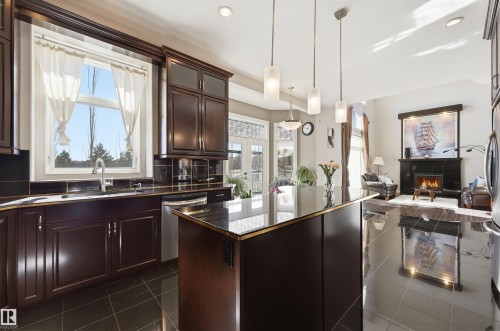 831 Hollands Landing Nw, Edmonton, AB - Indoor Photo Showing Kitchen With Upgraded Kitchen