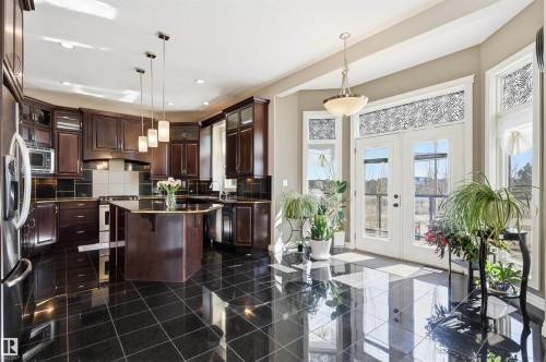 831 Hollands Landing Nw, Edmonton, AB - Indoor Photo Showing Kitchen With Upgraded Kitchen