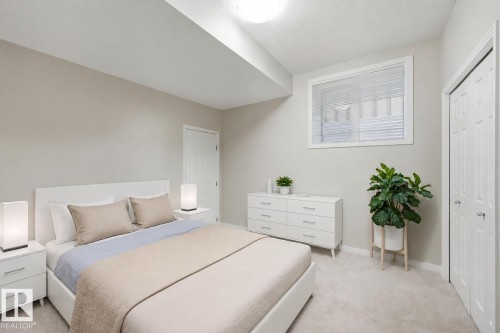 (virtually staged furniture) - 3528 Claxton Crescent Sw, Edmonton, AB - Indoor Photo Showing Bedroom