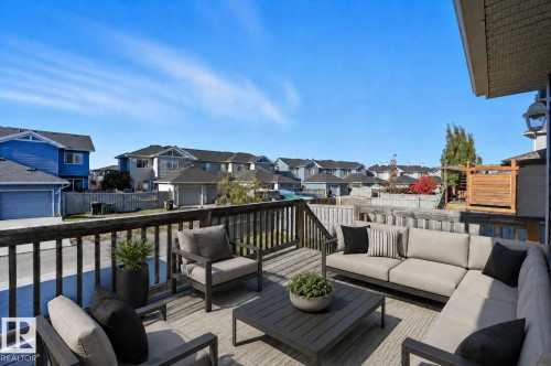(virtually staged furniture) - 3528 Claxton Crescent Sw, Edmonton, AB - Outdoor With Deck Patio Veranda With Exterior