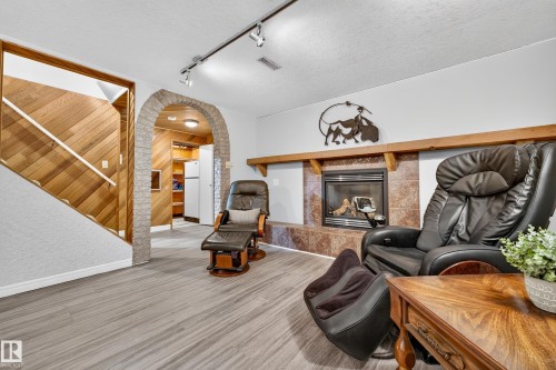 6716 101A Avenue Nw, Edmonton, AB - Indoor With Fireplace