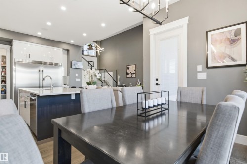 Dining room featuring recessed lighting - 3167 Cameron Heights Way Nw, Edmonton, AB - Indoor