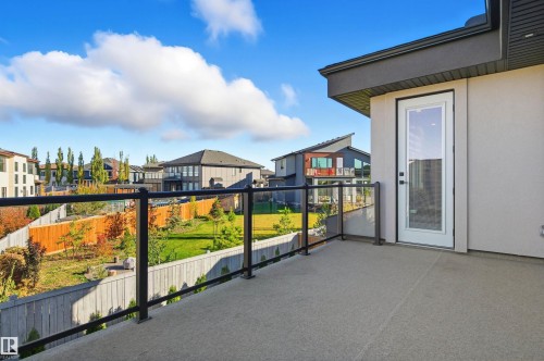 Balcony featuring a residential view - 3167 Cameron Heights Way Nw, Edmonton, AB - Outdoor With Balcony With Exterior