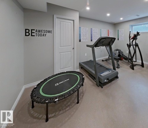 4006 Charles Place Sw, Edmonton, AB - Indoor Photo Showing Gym Room