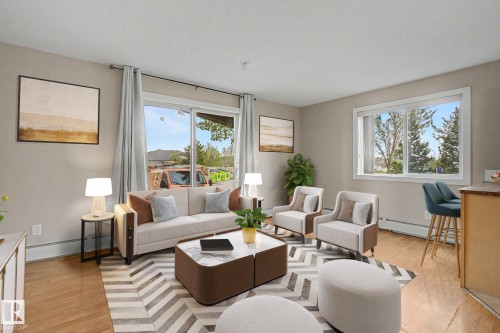 #105 240 Spruce Ridge Rd, Spruce Grove, AB - Indoor Photo Showing Living Room
