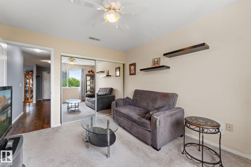 #306 6623 172 St Nw, Edmonton, AB - Indoor Photo Showing Living Room With Fireplace