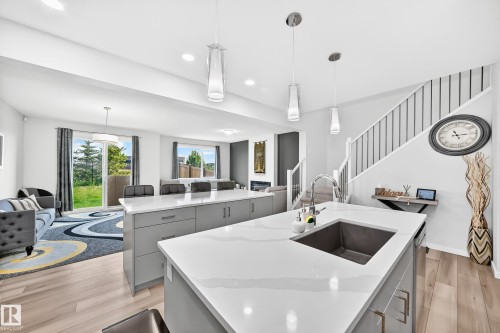4018 Hawthorn Link Link Sw, Edmonton, AB - Indoor Photo Showing Kitchen With Upgraded Kitchen