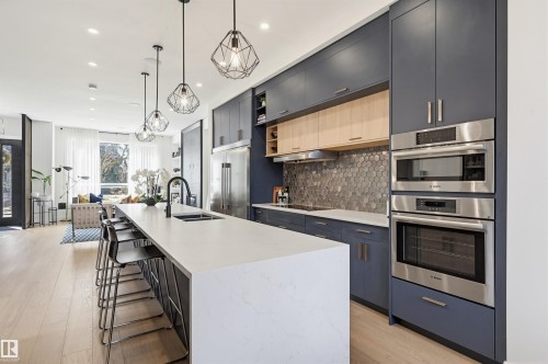 14320 98 Avenue Nw, Edmonton, AB - Indoor Photo Showing Kitchen With Upgraded Kitchen