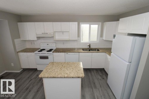744 88 Street Sw, Edmonton, AB - Indoor Photo Showing Kitchen With Double Sink