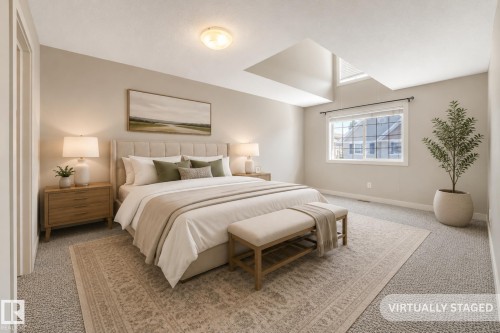 Photo has been virtually staged - #16 7293 South Terwillegar Dr Nw, Edmonton, AB - Indoor Photo Showing Bedroom