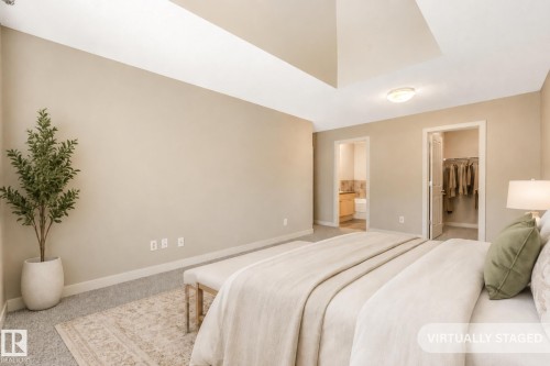 Photo has been virtually staged - #16 7293 South Terwillegar Dr Nw, Edmonton, AB - Indoor Photo Showing Bedroom
