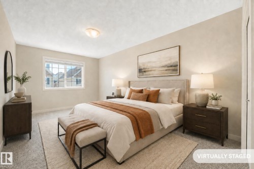 Photo has been virtually staged - #16 7293 South Terwillegar Dr Nw, Edmonton, AB - Indoor Photo Showing Bedroom