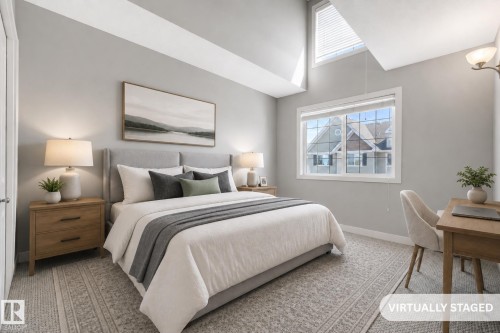Photo has been virtually staged - #16 7293 South Terwillegar Dr Nw, Edmonton, AB - Indoor Photo Showing Bedroom