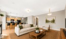 Photo has been virtually staged - #16 7293 South Terwillegar Dr Nw, Edmonton, AB  - Indoor Photo Showing Living Room With Fireplace 