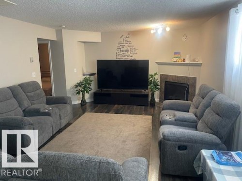 16256 132 Street Nw, Edmonton, AB - Indoor Photo Showing Living Room With Fireplace