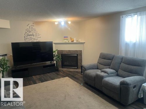 16256 132 Street Nw, Edmonton, AB - Indoor Photo Showing Living Room With Fireplace