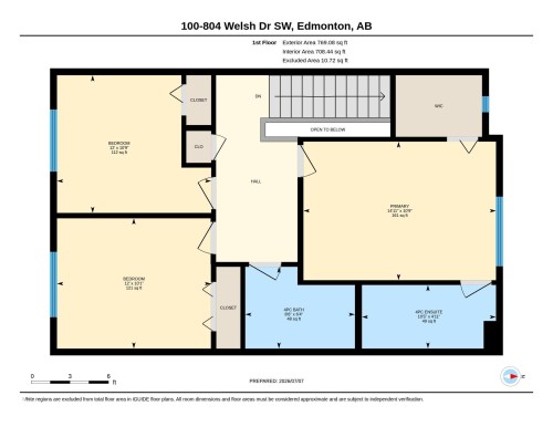 Floor plan - #100 804 Welsh Dr Sw, Edmonton, AB - Other