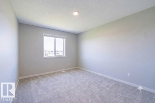 Neutral wall finishes, plush grey carpeting, and a recessed ceiling light fixture - 5403 Lark Landing Nw, Edmonton, AB - Indoor Photo Showing Other Room