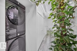Vertical laundry appliances with front-loading design - 
