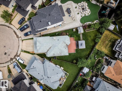 Aerial perspective showcasing a residential area - 16765 119 Street Nw, Edmonton, AB - Outdoor With View