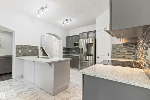 1075 Mckinney Green Nw, Edmonton, AB - Indoor Photo Showing Kitchen With Upgraded Kitchen