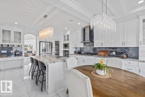 1242 Starling Drive Nw, Edmonton, AB - Indoor Photo Showing Kitchen With Upgraded Kitchen