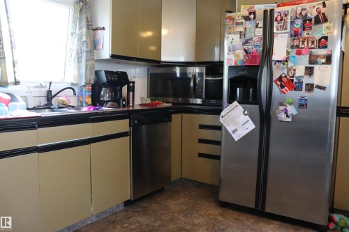 #54  4202 45 Street, Wetaskiwin, AB - Indoor Photo Showing Kitchen With Double Sink