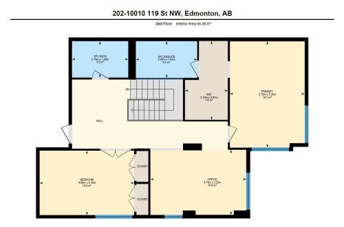Floor plan - #202 10010 119 St Nw, Edmonton, AB - Other