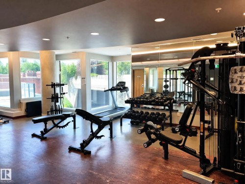 #605 9720 106 St Nw, Edmonton, AB - Indoor Photo Showing Gym Room