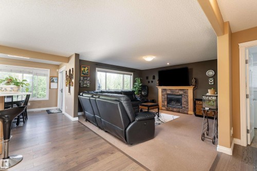 5108 63 Street, Beaumont, AB - Indoor With Fireplace