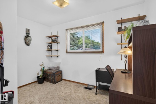 White walls with a light brown carpeted floor - 12908 104 Street Nw, Edmonton, AB - Indoor