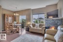 #10 15151 43 St Nw, Edmonton, AB  - Indoor Photo Showing Living Room With Fireplace 