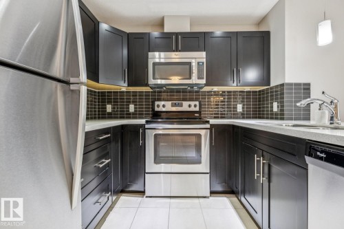 #118 1031 173 St Sw, Edmonton, AB - Indoor Photo Showing Kitchen With Stainless Steel Kitchen With Upgraded Kitchen