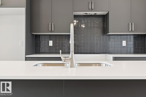 7444 Klapstein Crescent Sw, Edmonton, AB - Indoor Photo Showing Kitchen With Double Sink