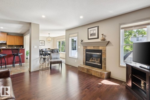 861 Graham Wynd, Edmonton, AB - Indoor Photo Showing Living Room With Fireplace