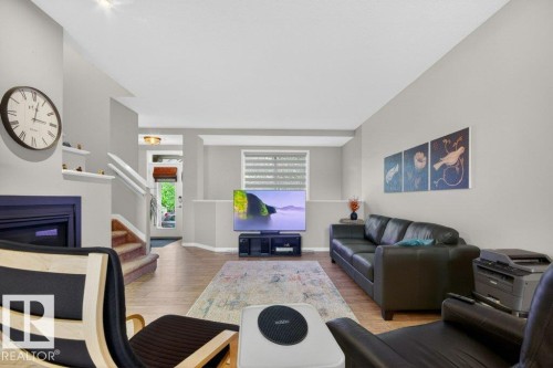 4237 Prowse Way, Edmonton, AB - Indoor Photo Showing Living Room With Fireplace
