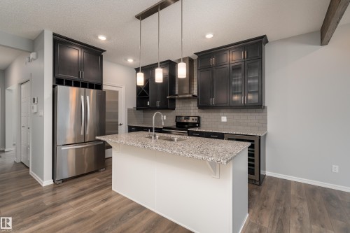 8811 223 Street Nw, Edmonton, AB - Indoor Photo Showing Kitchen With Double Sink With Upgraded Kitchen