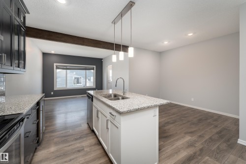 8811 223 Street Nw, Edmonton, AB - Indoor Photo Showing Kitchen With Double Sink With Upgraded Kitchen