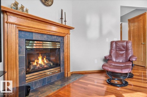 10 Westmews, Fort Saskatchewan, AB - Indoor Photo Showing Living Room With Fireplace