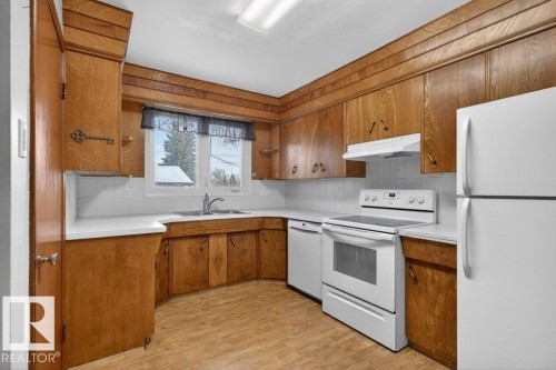 5216 89 Avenue Nw, Edmonton, AB - Indoor Photo Showing Kitchen With Double Sink