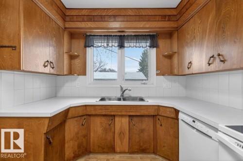 5216 89 Avenue Nw, Edmonton, AB - Indoor Photo Showing Kitchen With Double Sink
